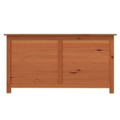 Vidaxl Zunanja škatla za blazine rjava 100x50x56 cm trden les jelke