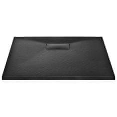 Vidaxl Kad za tuš SMC črna 90x90 cm