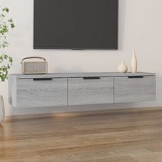 Vidaxl Stenska omarica siva sonoma 102x30x20 cm konstruiran les