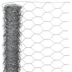 Greatstore Nature Žična mreža, šestkotna, 1x10 m, 25 mm, pocinkano jeklo