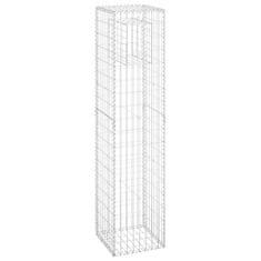 Vidaxl Gabionska košara steber 2 kosa 40x40x180 cm železo
