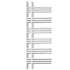 Vidaxl Kopalniški cevni radiator za centralno ogrevanje E oblike 600x1200 mm