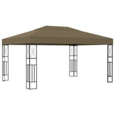 Vidaxl Paviljon 3x4 m taupe blago