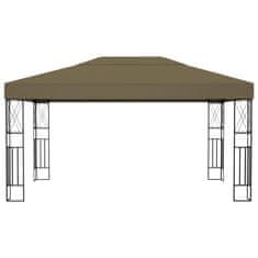 Vidaxl Paviljon 3x4 m taupe blago