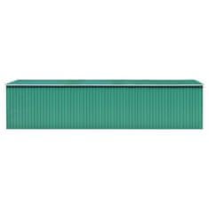 Vidaxl Vrtna lopa zelena 257x779x181 cm pocinkano jeklo