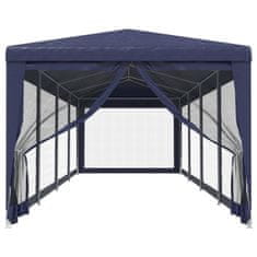 Vidaxl vidaXL Šotor z 10 mrežastimi stenami, moder, 3 x 12 m, HDPE