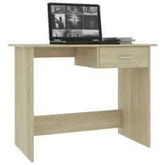 Vidaxl Pisalna miza sonoma hrast 100x50x76 cm iverna plošča