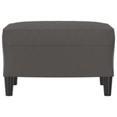 Vidaxl Stolček za noge siv 60x50x41 cm umetno usnje