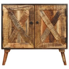 Vidaxl Komoda iz trdnega mangovega lesa 85x30x75 cm