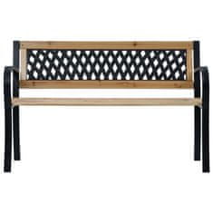 Vidaxl Vrtna klop 120 cm lesena