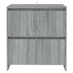 Vidaxl Komoda 2 kosa siva sonoma 70x41x75 cm iverna plošča