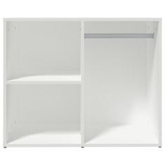 Vidaxl Garderobna omarica bela 80x40x65 cm konstruiran les