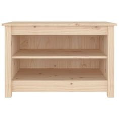 Vidaxl Klop za čevlje 70x38x45,5 cm trdna borovina