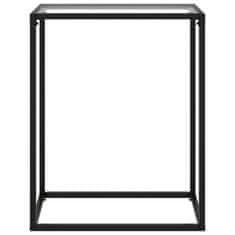 Vidaxl Konzolna mizica prozorna 60x35x75 cm kaljeno steklo