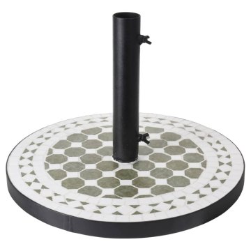 shumee ProGarden Podstavek za senčnik Terra Design Mosaic zelen in bel
