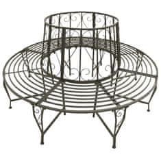 Vidaxl Vrtna drevesna klop 160 cm jeklo
