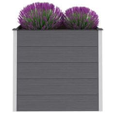 Vidaxl Visoka greda WPC 100x50x91 cm siva