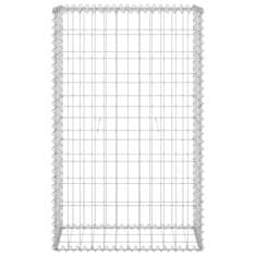 Vidaxl Gabionska stena s pokrovi iz pocinkanega jekla 60x30x100 cm