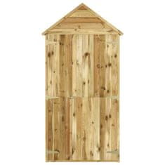 Vidaxl Vrtna lopa za orodje, 107x37x220 cm, bor