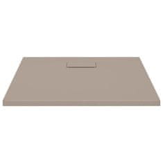 Vidaxl Kad za tuš SMC rjava 90x90 cm