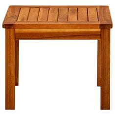 Greatstore Vrtna klubska mizica 45x45x36 cm trden akacijev les
