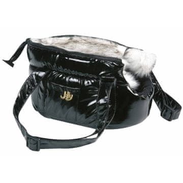 Vidaxl Torba za prenašanje živali Lola črna 32x17x42 cm