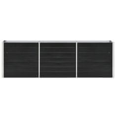 Vidaxl Visoka greda pocinkano jeklo 240x40x77 cm antracitna