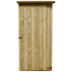 Vidaxl Lopa za vrtno orodje iz impregnirane borovine 88x76x175 cm