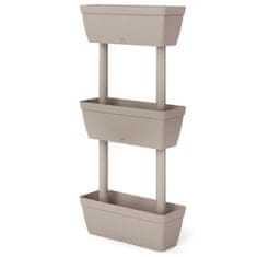 Vidaxl Cvetlično korito 6 kosov 100 cm taupe