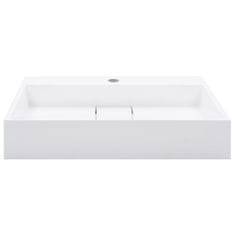 Vidaxl Umivalnik 60x38x11 cm liti mineral/ liti marmor bel
