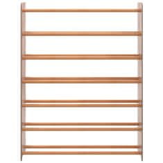 Vidaxl Stojalo za čevlje rjavo 90x24x117 cm inženirski les