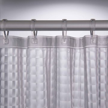 Vidaxl Zavesa za tuš Prisma 180 cm prozorna