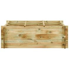 Vidaxl Visoka greda impregnirana borovina 120x120x40 cm