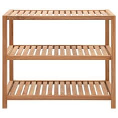 Vidaxl Kopalniška polica iz trdne orehovine 65x40x55 cm
