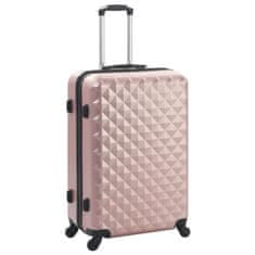 shumee Trdi potovalni kovčki 3 kosi rožnato zlati ABS