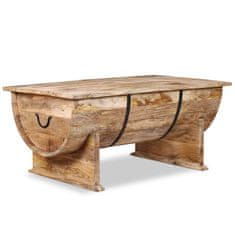 Vidaxl Klubska mizica iz masivnega mangovega lesa 88x50x40 cm