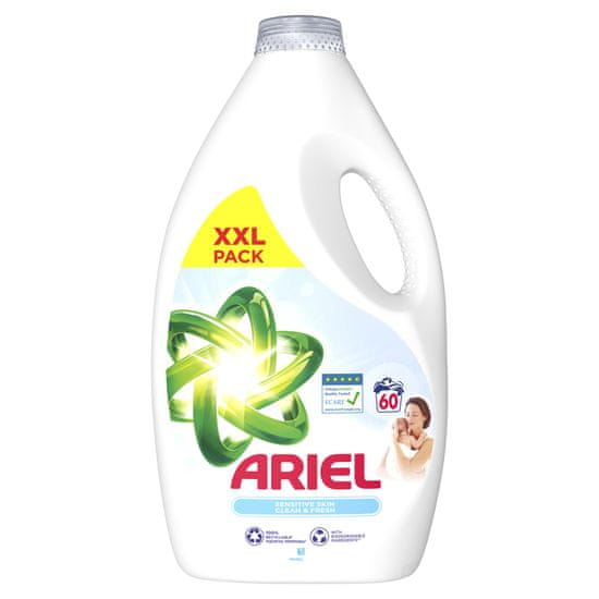 Ariel Sensitive gel za pranje, 60 pranj