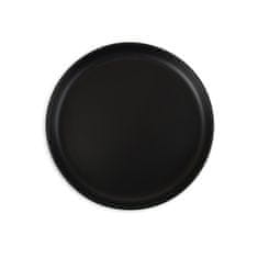 Homla FEMELO desertni krožnik črne barve 20 cm
