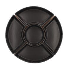 Homla Krožnik FINCAN s črnimi skodelicami 30 cm