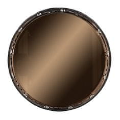 Homla ART DECO pladenj z ogledalom črne barve 20x5 cm