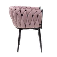 Homla PRINSSI velur stol roza 64x54x73 cm