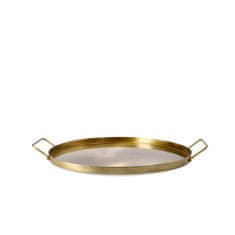 Homla Kovinski pladenj LIGE zlati 26x4 cm