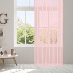 Homla ADI zavesa s pomponi roza 140x250 cm