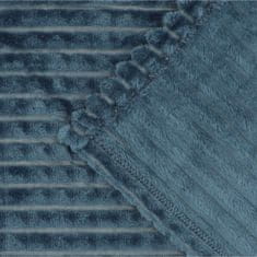 Homla GOFER reliefna odeja mornarsko modra 150x200 cm