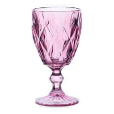 Homla Kozarec za vino LUNNA roza 4 kosi. 0,31l