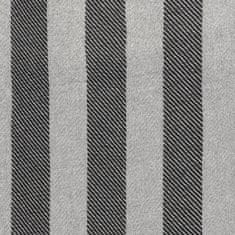 Homla ARRAN črtasta siva odeja 130x170 cm