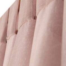Homla ADI zavesa s pomponi umazano roza 140x250 cm