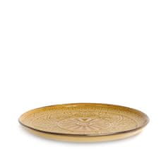 Homla INDIE desertni krožnik z gorčico 21 cm