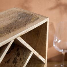 Homla SJAL MANGO leseno stojalo za vino 33x33 cm