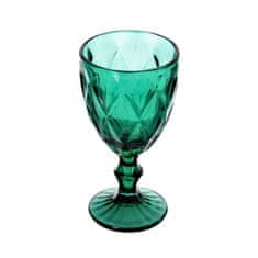 Homla LUNNA kozarec za vino zelene barve 4 kosi. 0,31l